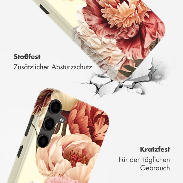 Selencia Vivid Back Cover Samsung Galaxy S24 FE - Vintage Peony