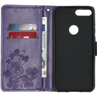Kleeblumen Klapphülle Violett Alcatel 1S (2019)