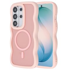 Selencia Wavy Backcover mit MagSafe Samsung Galaxy S26 Ultra - Soft Pink