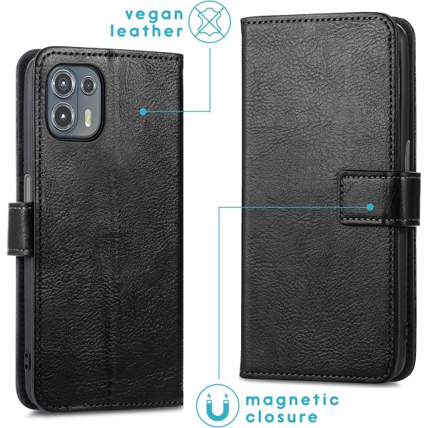 imoshion Luxuriöse Klapphülle Motorola Edge 20 Lite - Schwarz