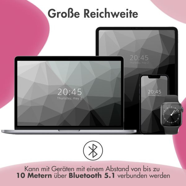 imoshion Kabellose Kinderkopfhörer Unicorn LED Light - Dezibelbegrenzer - Mit AUX-Kabel - Pink / Hot Pink