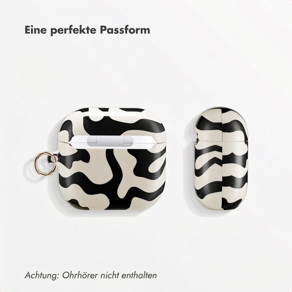 Selencia Vivid Case  Apple Airpods 4 - Art Wave Black
