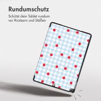 imoshion Design Trifold Klaphülle Apple iPad 9 (2021) 10.2 Zoll / iPad 8 (2020) 10.2 Zoll / iPad 7 (2019) 10.2 Zoll - Cherry Check