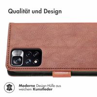 imoshion Luxuriöse Klapphülle für das Xiaomi Redmi Note 11 Pro - Braun