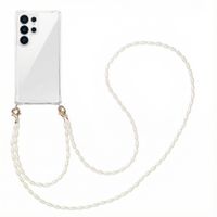 imoshion Handykette mit Perlen + Handgelenkschlaufe Samsung Galaxy S25 Ultra - Transparent