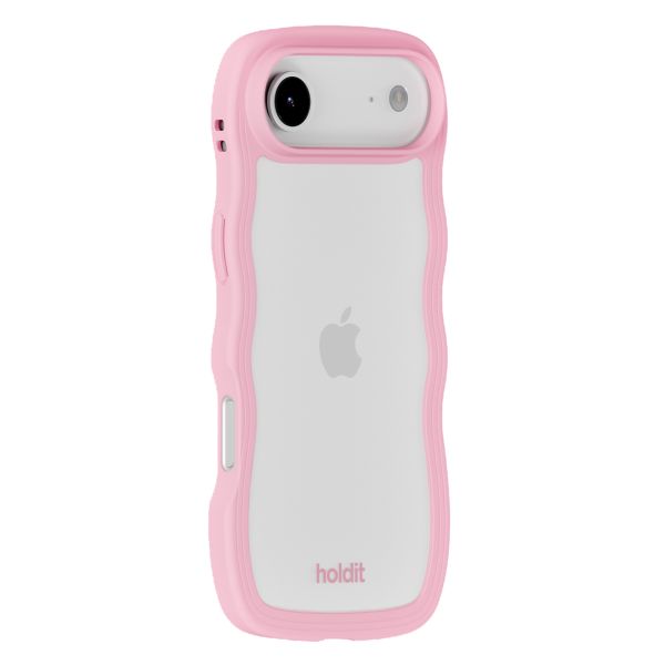 Holdit Wavy Case Apple iPhone Air - Transparent / Pink
