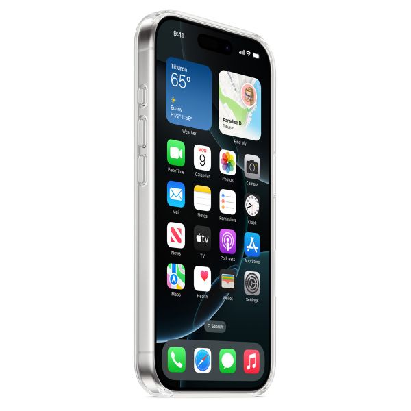 Apple Clearcase für das Apple iPhone 16 Pro + Apple MagSafe kabelloses Ladegerät 25 W - 1 Meter