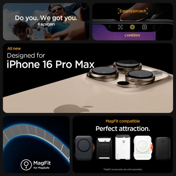 Spigen Ultra Hybrid Backcover MagSafe Apple iPhone 16 Pro Max - Graphite