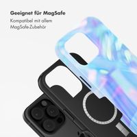 Selencia Vivid Tough Back Cover mit MagSafe für das iPhone 16 Pro Max - Holographic Blue Dream