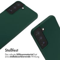 imoshion Silikonhülle mit Band für das Samsung Galaxy S22 - Dunkelgrün