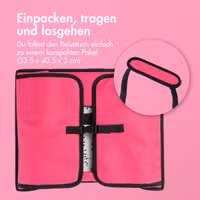 imoshion Reisetisch - Tablethalter Auto - 7 Aufbewahrungsfächer - Inklusive 2 Malvorlagen - Rosa
