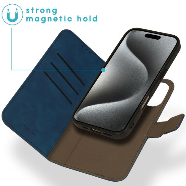 imoshion Entfernbare 2-1 Luxus Klapphülle Apple iPhone 16 Pro Max - Blau