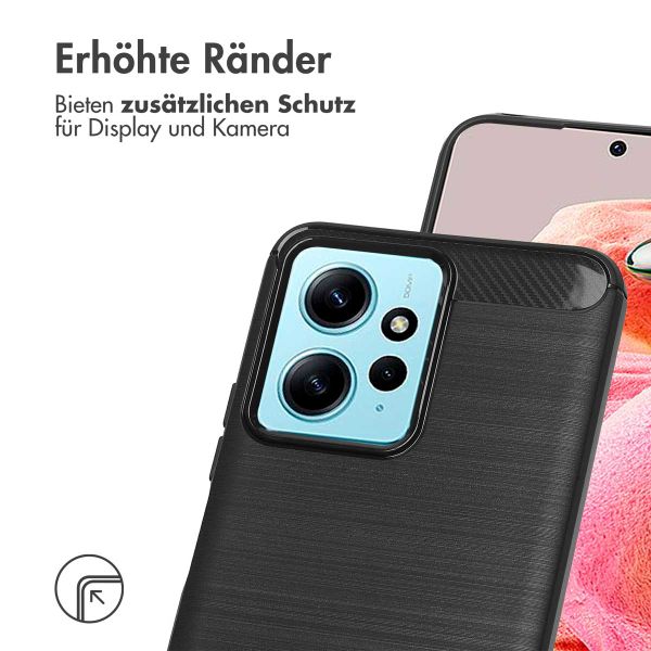 imoshion Brushed Back Cover für das Xiaomi Redmi Note 12 (4G) - Schwarz