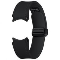 Samsung Original D-Buckle Hybrid-Lederband normal M/L für das Galaxy Watch 6 / 6 Classic / 5 / 5 Pro - Schwarz