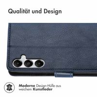 imoshion Luxuriöse Klapphülle Samsung Galaxy A35 - Dunkelblau