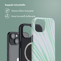 Selencia Vivid Rückabdeckung mit MagSafe Apple iPhone 14 - Nature Grayed Jade