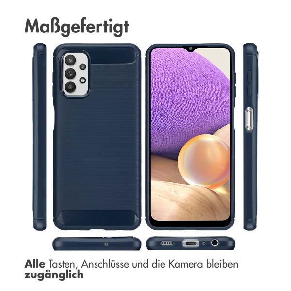 imoshion Brushed Back Cover Samsung Galaxy A32 (5G) - Dunkelblau