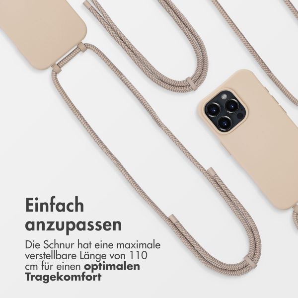 imoshion Color Backcover mit abnehmbarem Handykette und MagSafe Apple iPhone 16 Pro Max - Nude
