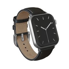 Burga Armband aus echtem Leder für Apple Watch Series 1 - 11 / SE / Ultra (44/45/46/49 mm) - Don't Text / Silver