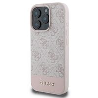 Guess Bottom Stripe 4G Back Cover für das iPhone 16 Pro - Rosa