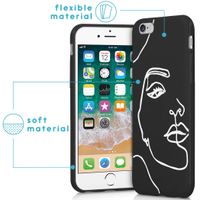 imoshion Design Hülle iPhone 6 / 6s - Abstraktes Gesicht - Weiß