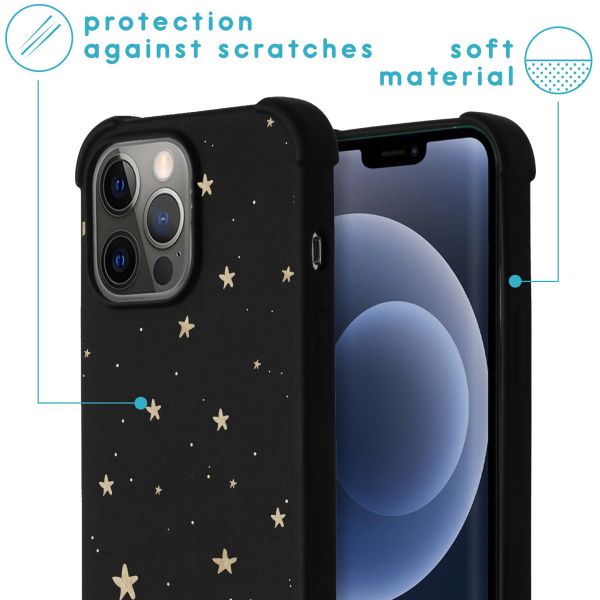 imoshion Design Hülle mit Band für das iPhone 13 Pro - Stars Gold