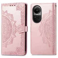 imoshion Mandala Klapphülle für das Oppo Reno 10 / 10 Pro - Rose Gold