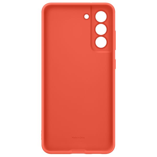 Samsung Original Silikon Cover für das Galaxy S21 FE - Coral