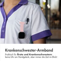 imoshion Pflegekräfte Silikonarmband für das  Apple Watch Series 1 t/m 9 / SE (38/40/41 mm) | Series 10 / 11 (42 mm) - Rosa