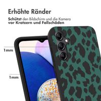 imoshion Design Hülle für das Samsung Galaxy A14 (5G/4G) - Leopard - Grün / Schwarz