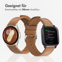imoshion Modernes Lederarmband für die Samsung Galaxy Watch 7 (40/44 mm) - Braun