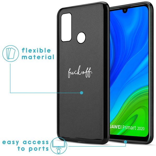 imoshion Design Hülle Huawei P Smart (2020) - Fuck Off - Schwarz