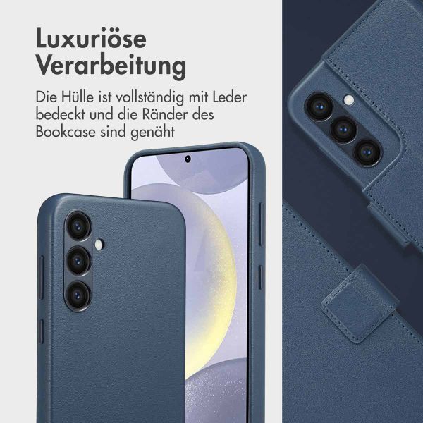 Accezz 2-in-1 Klapphülle aus Leder mit MagSafe Samsung Galaxy S24 Plus - Nightfall Blue