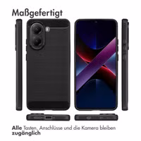 imoshion Brushed Back Cover Xiaomi Poco X7 Pro - Schwarz