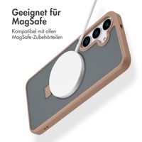 Accezz Ring Stand Backcover mit MagSafe Samsung Galaxy S25 Plus - Braun