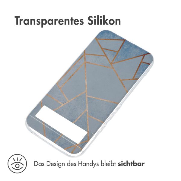 imoshion Design Hülle Google Pixel 8a - Blue Graphic