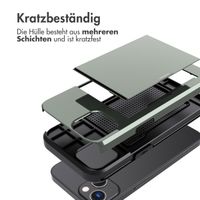 imoshion Backcover mit Kartenfach Apple iPhone 13 - Dunkelgrün