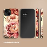 Selencia Vivid Back Cover Apple iPhone 14 - Vintage Peony