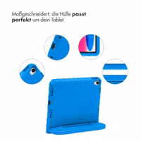 imoshion Schutzhülle mit Handgriff kindersicher Apple iPad 11 (2025) 11 Zoll A16 / iPad 10 (2022) 10.9 Zoll - Blau