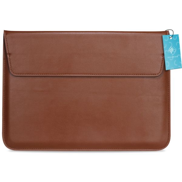 imoshion Vegan Lederen Laptop Sleeve 13-14 Zoll - Braun