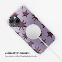 Selencia Vivid Tough Back Cover MagSafe für das iPhone 13 - Stars Plum Lilac