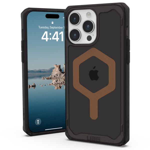 UAG Plyo Backcover MagSafe für das iPhone 15 Pro Max - Schwarz / Bronze