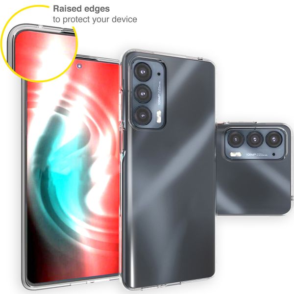 Accezz Clear TPU Backcover Motorola Edge 20 - Transparent