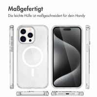 imoshion Sparkle Back Cover mit MagSafe Apple iPhone 15 Pro Max - Glitzer Transparent