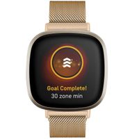 imoshion Milanese Watch Armband für die Fitbit Versa 4 / 3 / Sense (2) - Rose Gold