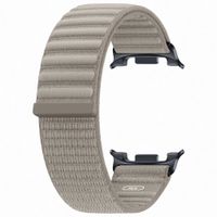 Samsung Original Fabric Armband für  Samsung Galaxy Watch 9 (40/44mm) / Watch 8 (40/44mm) / Classic (46mm) - Größe M/L - Cream