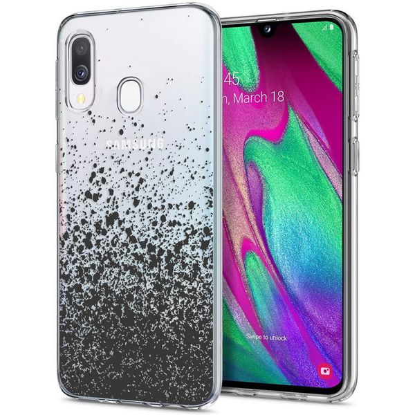 imoshion Design Hülle Samsung Galaxy A20e - Spritzer - Schwarz