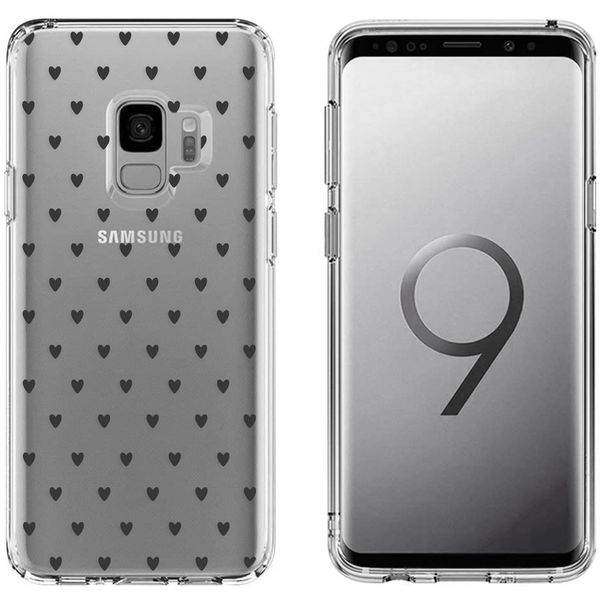 imoshion Design Hülle Samsung Galaxy S9 - Herzen - Schwarz