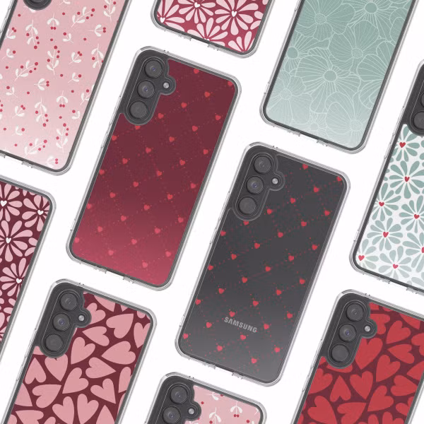 imoshion Design Hülle Samsung Galaxy A54 (5G) - Crush Check Coral Dust