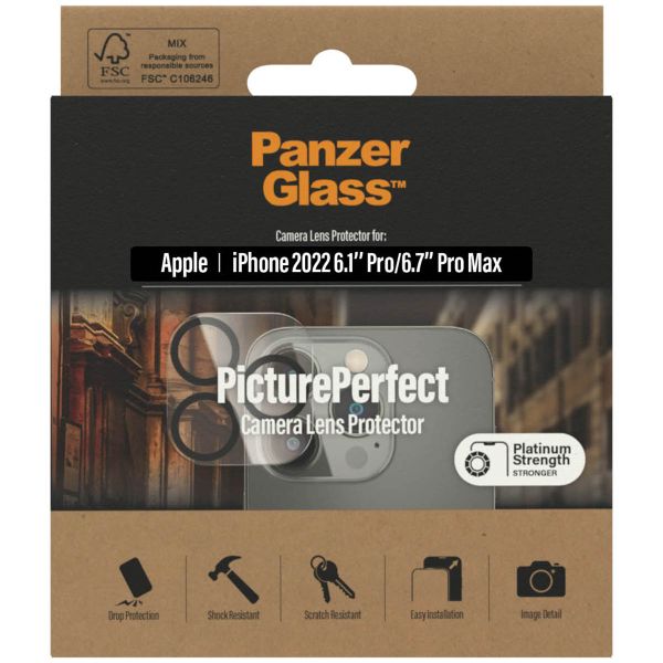 PanzerGlass Kameraprotektor aus Glas für das iPhone 14 Pro / 14 Pro Max